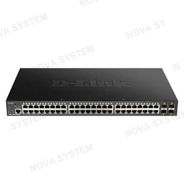 D-LINK D-LINK DGS-1250-52XMP Switch administrable Inteligente 48 puertos PoE RJ45 4 SFP + 10G