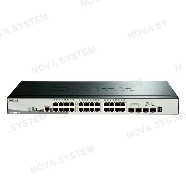 D-LINK D-LINK DGS-1510-28P Switch administrable de 24 puertos gigabit PoE + 2SFP 1G + 2SFP + 10G Capa 3