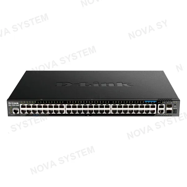 D-LINK D-LINK DGS-1520-52MP Switch 52 puertos 44 x gigabit PoE 4 x 2.5Gbase-T PoE 2 x 10Gbase-T y 2 x 10G SFP