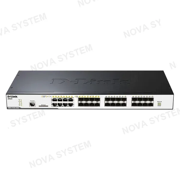 D-LINK D-LINK DGS-3120-24SC Switch de capa 2 apilable gigabit SFP de 24 puertos