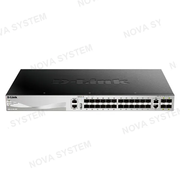 D-LINK D-LINK DGS-3130-30S Switch administrable gigabit ethernet de 30 puertos capa 3 apilable 24 puertos SFP