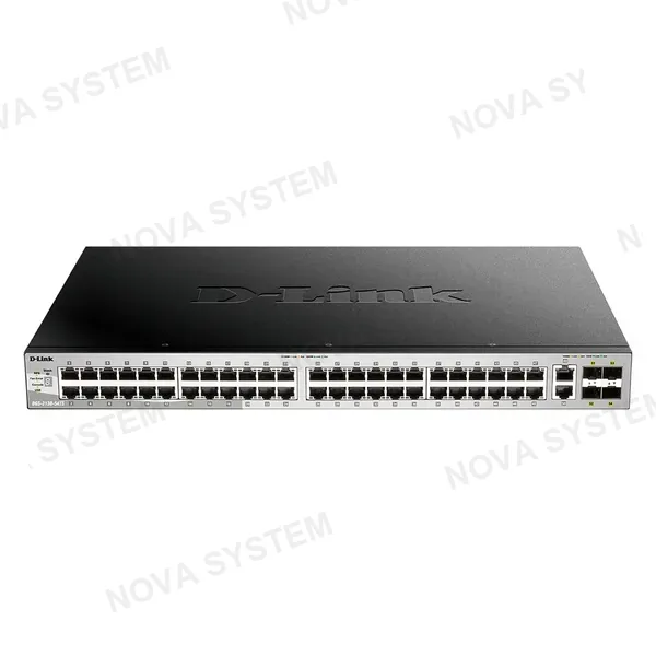 D-LINK D-LINK DGS-3130-54TS Switch administrable de 48 puertos 10/100/1000 RJ45 2 puertos 10GB baseT RJ45 4 puertos SFP 10GB
