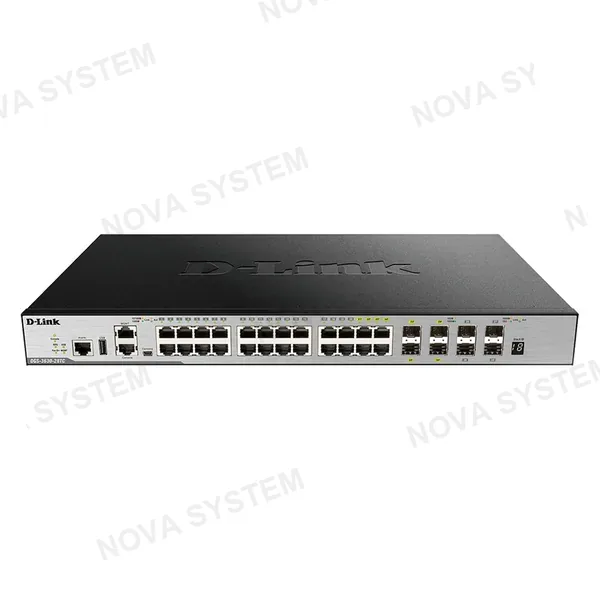 D-LINK D-LINK DGS-3630-28TC/SI Switch capa L3 20 RJ45 GBe 4 SFP GBe 4 puertos SFP 10 GBe