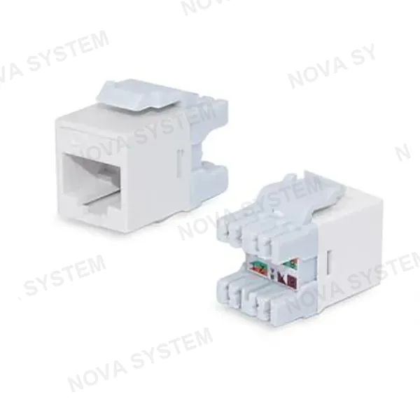DIXON DIXON KJ88-C6-US/WH Jack RJ45 Cat 6 de poncheo blanco