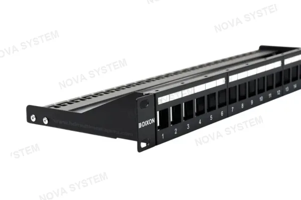 DIXON DIXON PPKJ24 Patch panel 24 Puertos Cat 6 Cat 6A modular vacío