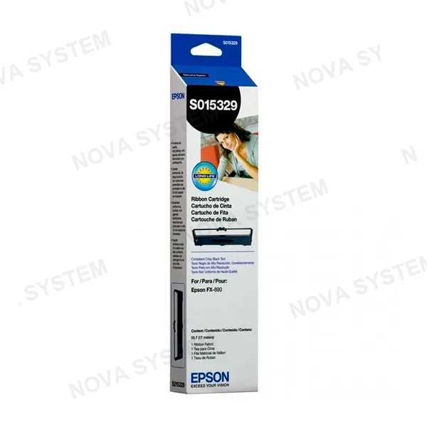 EPSON EPSON S015329 Cinta de Impresión Negra para Impresoras Matriciales