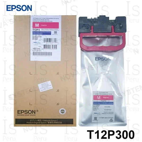 EPSON EPSON T12P300 Tinta de impresora Durabrite Magenta WF EM-C800