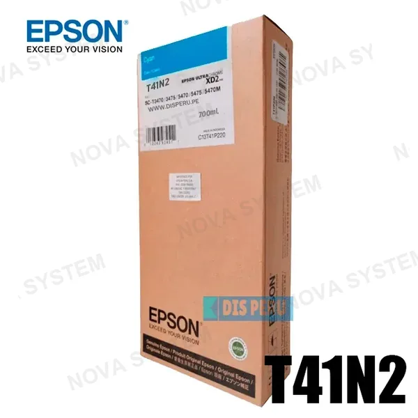 EPSON EPSON T41N220 Cartucho de tinta T41N UltraChrome XD2 Cian 700ml