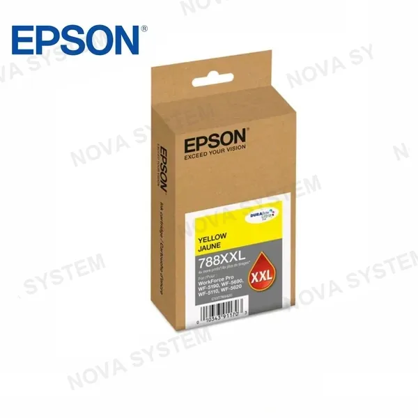 EPSON EPSON T788XXL420-AL - Cartucho de Tinta Epson T788XXL, DuraBrite Pro Amarillo para WorkForce Pro WF-5690-5190
