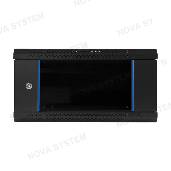 FINEN FINEN W1-5404 Gabinete de Pared 4RU 280x540x400mm con Puerta de Vidrio