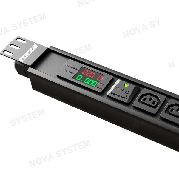 FORZA FORZA FPD-3012M0U PDU Vertical Medible 6000W 30 tomas 30Ah 24 C13 6 C19 220V LCD