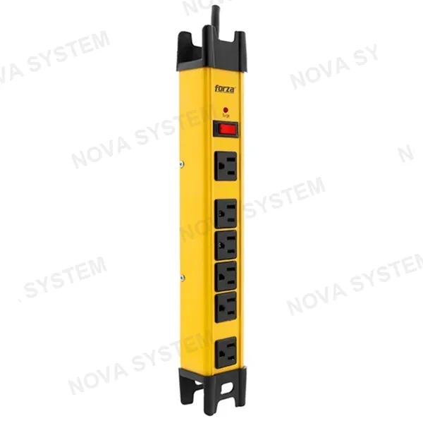 FORZA FORZA FSP-806 Supresor de Picos Metal 1200J 2200W 6 tomas