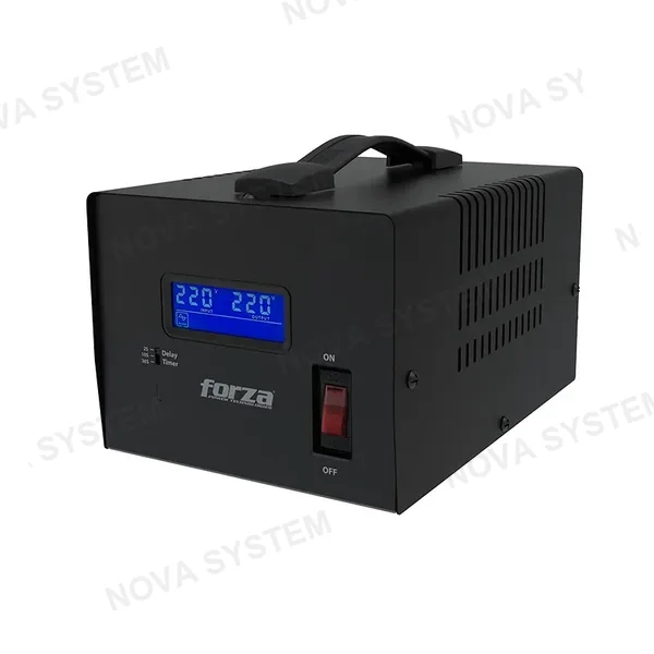 FORZA FORZA FVR-6002 Estabilizador Regulador de Voltaje 6000VA 3000W 3 Tomas 220V