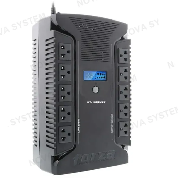 FORZA FORZA HT-1002LCD UPS Línea Interactiva 1000VA 600W 10 tomas