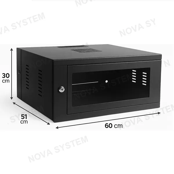 NACIONAL Gabinete de Pared 6RU ESTANDAR (G6) 30x60x51cm