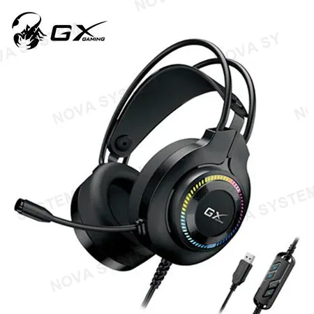 GENIUS GENIUS GX HS-GX580U Audífono con micrófono plegable 50mm RGB negro 31710028400