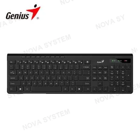 GENIUS GENIUS SLIMSTAR 7230 Teclado inalámbrico multimedia SP negro 31310021401