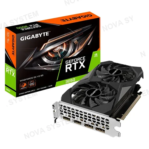 GIGABYTE GIGABYTE RTX 3050 WINDFORCE OC V2 Tarjeta de video 6GB GDDR6