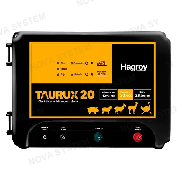HAGROY HAGROY TAURUX 20 Energizador Ganadero 20Km 2.5Jouls