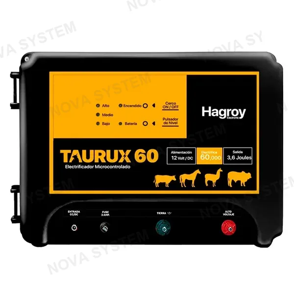 HAGROY HAGROY TAURUX 60 Energizador Ganadero 60Km 3.6Jouls