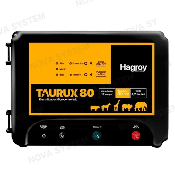 HAGROY HAGROY TAURUX 80 Energizador Ganadero 80Km 4.2Jouls