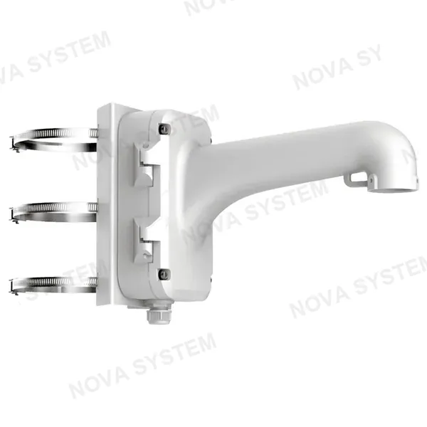 HIKVISION HIKVISION DS-1604ZJ-pole Soporte de montaje en poste vertical. Aleación de aluminio y acero