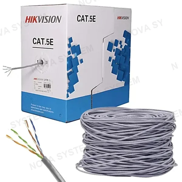 HIKVISION HIKVISION DS-1LN5E-E/E Cable de Red UTP Cat5E Interior Gris 305m