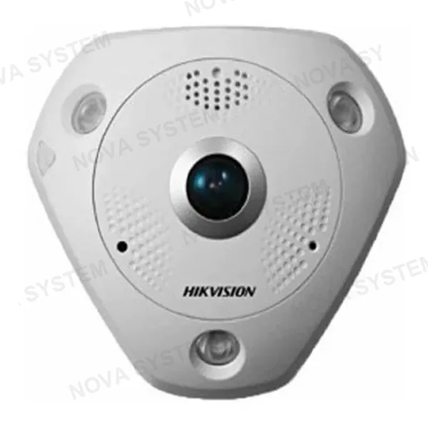 HIKVISION HIKVISION DS-2CD6365G0-IVS Cámara de seguridad IP 6MP ojo de pez 360º IR15