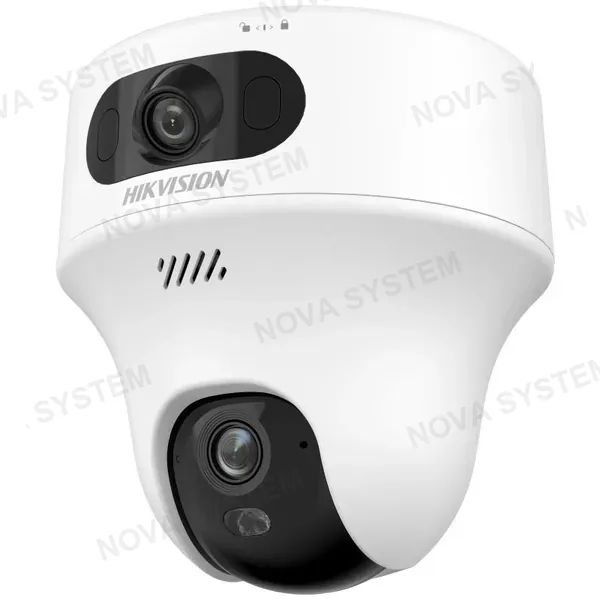 HIKVISION HIKVISION DS-2CFWQ6-D Dual 2K EASYLINK Cámara de Seguridad WiFi 3MP + 3MP PT 360º