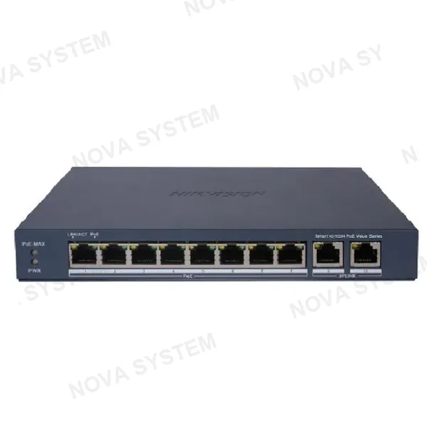 HIKVISION HIKVISION DS-3E1310P-EI/M Switch 8 Puertos PoE +2Uplink Gigabit Administrable Watchdog
