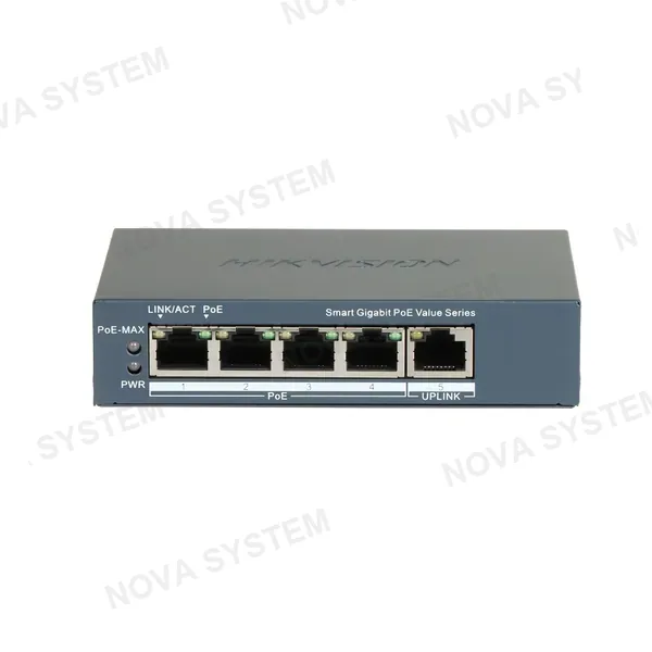 HIKVISION HIKVISION DS-3E1505P-EI(O-STD) Switch Poe 4 Puertos Gigabit 60W 1 Uplink
