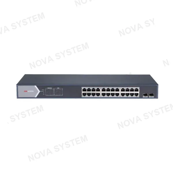 HIKVISION HIKVISION DS-3E1526P-SI Switch Smart Administrable 24 Puertos PoE Gigabit 2Uplink Watchdog