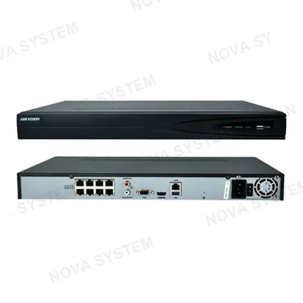 HIKVISION HIKVISION DS-7608NI-Q1/8P NVR PoE 8 Canales 4K 8MP 80Mbps 1HDD 75W