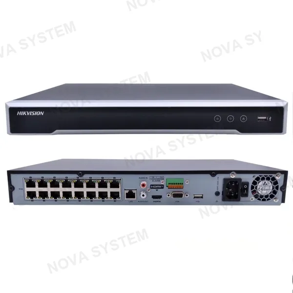 HIKVISION HIKVISION DS-7616NI-Q2/16P NVR PoE 16 Canales 4K 8MP 160Mbps 2HDD 150W