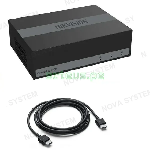 HIKVISION HIKVISION DS-E04HQHI-D DVR grabador de 4 canales 1080P ACUSENSE eSSD incluido
