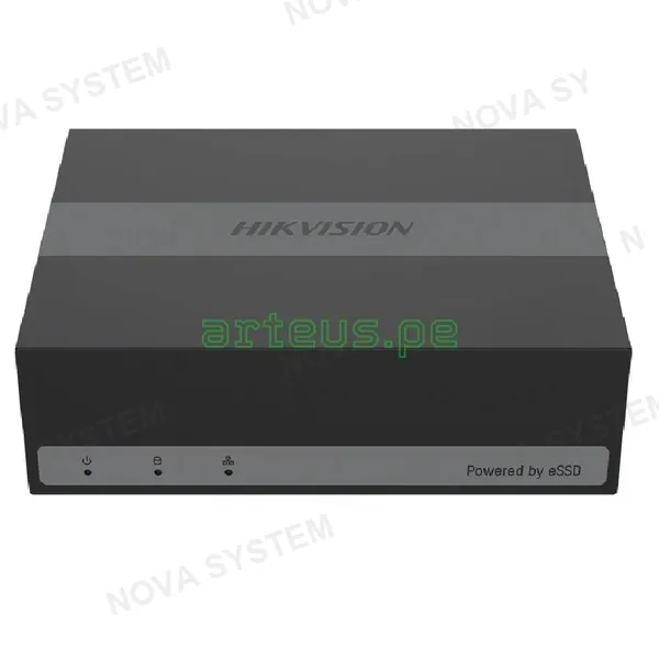 HIKVISION HIKVISION DS-E08HGHI-B DVR grabador 1080P 8 canales IP ACUSENSE ultra compacto eSSD 480GB incluido