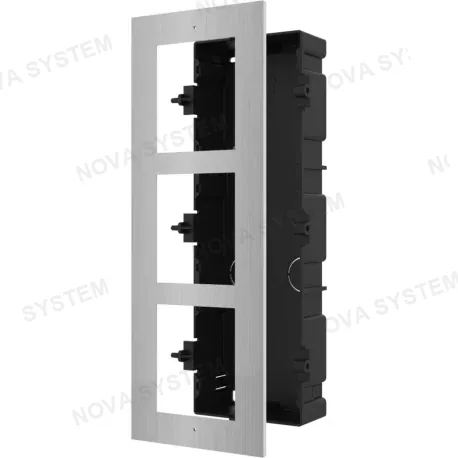 HIKVISION HIKVISION DS-KD-ACF3/PLASTIC Caja Montaje Empotrado para 3 Módulos de Videoportero