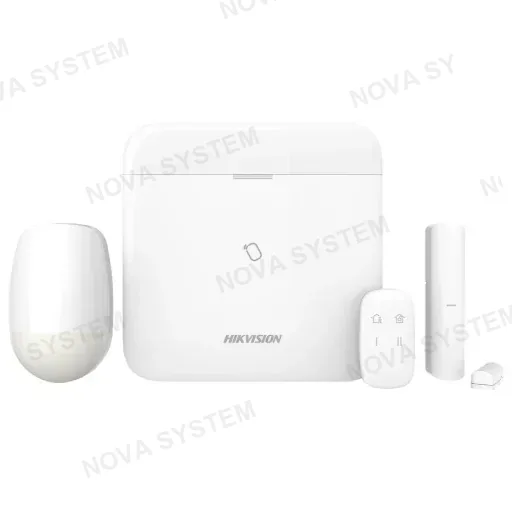 HIKVISION HIKVISION DS-PA201P-KIT-16WB Kit de Alarma Inalámbrico 16 Zonas: Pir Contacto Magnético Pulsador