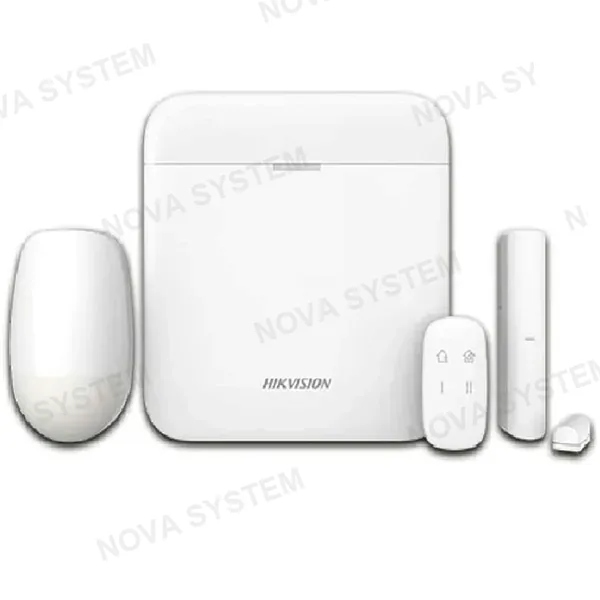 HIKVISION HIKVISION DS-PWA48-KIT-WB Kit de Alarma Inalámbrico 48 Zonas: Panel PIR Magnético Pulsador