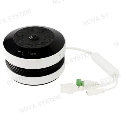 HIKVISION HIKVISION HF-VS409 Cámara de Seguridad IP Ojo de Pez 4MP con Detector de Humo