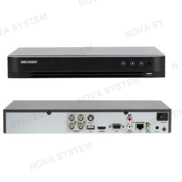 HIKVISION HIKVISION iDS-7204HUHI-M1/S DVR grabador de 4 canales 5MP 1HDD hasta 10TB Acusense
