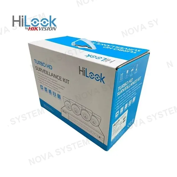 HILOOK HILOOK HIKIT/TK-4142TH-MH Kit Cámara de Seguridad 2MP: DVR+Disco 1TB+4Cámaras+4Cables Preparados+1Fuente