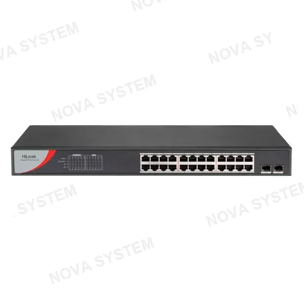 HILOOK HILOOK NS-0526P-225 Switch PoE Gigabit 24 Puertos 2SFP 225W 250m