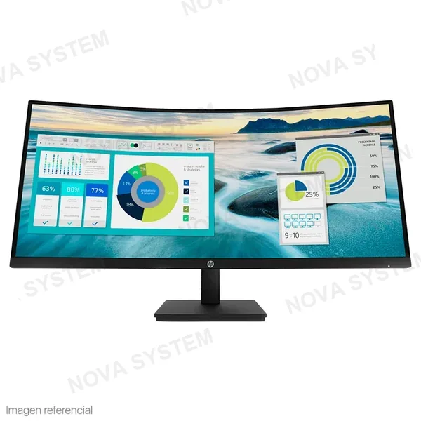 HP HP 21Y56AA#ABA HP P34hc G4 Monitor WQHD VA USB-C Curvo 34" HDMI DP USB-A Color Negro.