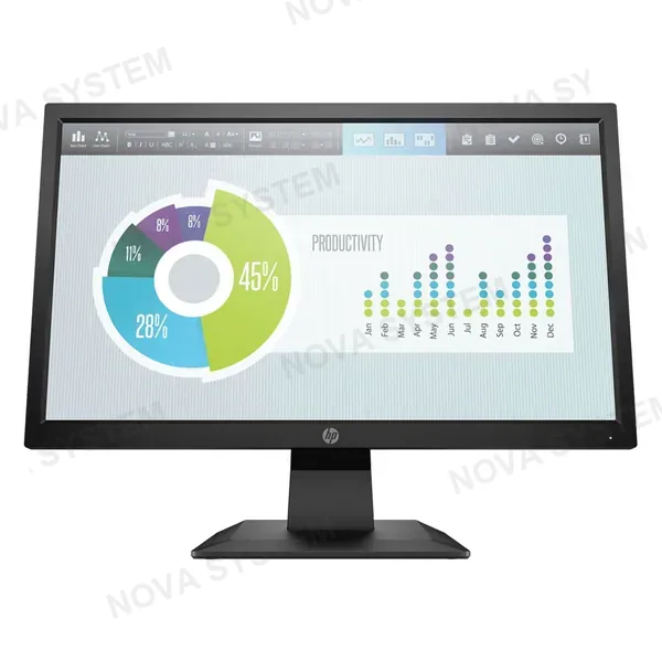 HP HP 5RD66AA#ABM HP P204v 19.5" Monitor HD+ (1600x900 a 60Hz)TN LED, HDMI VGA Pantalla Antirreflejo.