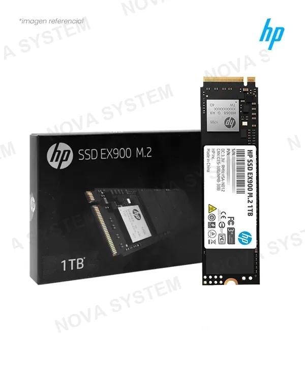 HP HP 5XM46AA# - Unidad en estado solido HP EX900 1TB M.2, 2280 PCIe Gen 3.0 x4 NVMe 1.3.