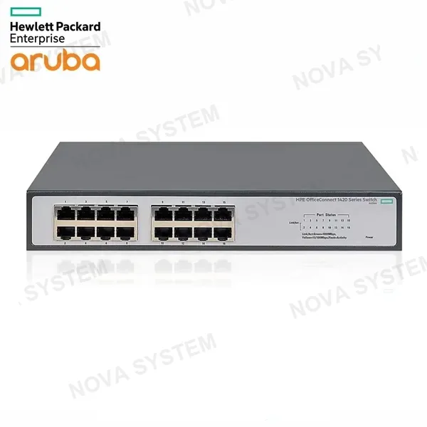 HPE ARUBA HPE ARUBA JH016A#ABA - Switch HP 1420-16G, 16 puertos RJ-45 LAN GbE.