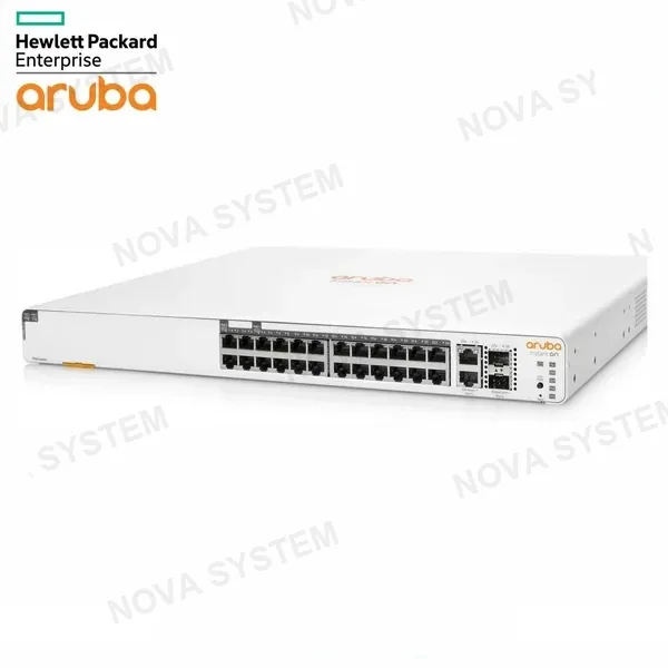 HPE ARUBA HPE ARUBA 1960 Switch Instant On 24 puertos Giga, 20P clase 4, 4P clase 6 POE, 2XGT, 2SFP+, 370w JL807A