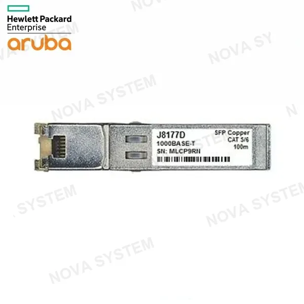 HPE ARUBA HPE ARUBA J8177D, Transceiver 1G SFP, RJ45, 1000Base-T, CAT 5E