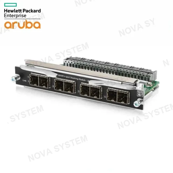 HPE ARUBA HPE ARUBA JL084A - Módulo de apilamiento Aruba 3810M, 4 puertos.